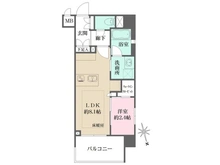 【神奈川県/横浜市西区花咲町】グラサージュ横濱桜木町フィオーレシエル 間取り図