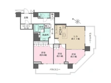 【神奈川県/横浜市神奈川区栄町】ザ・ヨコハマタワーズ　タワーイースト 間取り図