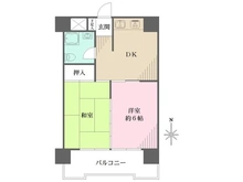【東京都/世田谷区等々力】パラスト自由ヶ丘 間取り図