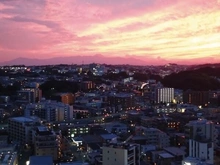 【神奈川県/川崎市多摩区登戸】アトラスタワー向ヶ丘遊園 夕焼けの様子