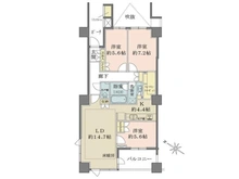 【神奈川県/川崎市多摩区登戸】アトラスタワー向ヶ丘遊園 間取り図