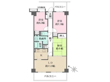 【神奈川県/川崎市麻生区東百合丘】リエス東百合丘 間取り図