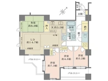 【神奈川県/川崎市麻生区万福寺】新百合ヶ丘パークハウス4番街 間取り図