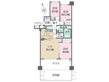 【神奈川県/横浜市港北区綱島西】ディアパークス　グランサウスコート 間取り図
