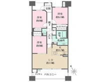 【神奈川県/横浜市港北区綱島西】ディアパークス　コンフォートスクエア 間取り図