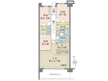 【神奈川県/鎌倉市岩瀬】ザ・パークハウスオイコス鎌倉大船 間取り図