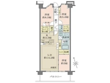 【神奈川県/鎌倉市岩瀬】ザ・パークハウスオイコス鎌倉大船 間取り図
