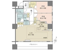 【東京都/世田谷区新町】パークハウス桜新町テラスウェスト 間取り図