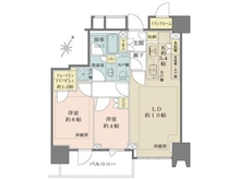 【東京都/港区高輪】ザ・パークハウス高輪タワー 間取り図