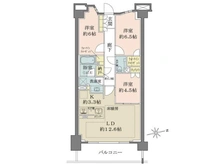 【東京都/世田谷区粕谷】蘆花公園ザ・レジデンス　フォレストコート 間取り図