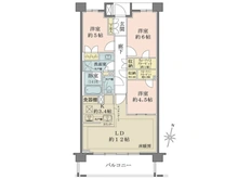 【東京都/世田谷区経堂】ザ・パークハウス経堂レジデンス 間取り図