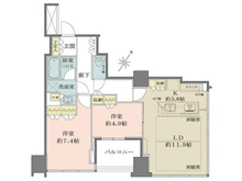 【東京都/品川区大崎】大崎ウエストシティタワーズW棟 間取り図
