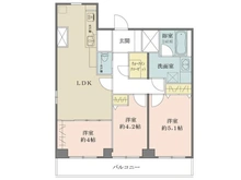 【東京都/中央区築地】クラウン築地 間取り図