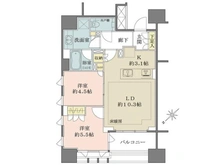 【東京都/中央区築地】プレミスト東銀座築地 Edge Court 間取り図