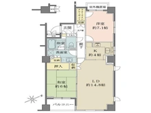 【東京都/中央区明石町】明石町パークハウス 間取り図
