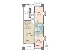 【東京都/渋谷区恵比寿】ルモンド恵比寿 間取り図