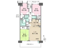 【埼玉県/戸田市喜沢南】BELISTA戸田公園東 間取り図