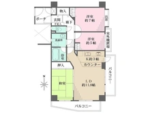 【埼玉県/川口市戸塚】ライオンズヒルズ川口戸塚 間取り図