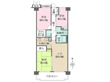 【埼玉県/川口市上青木西】朝日パリオ川口青木町 間取り図