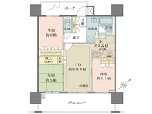 【埼玉県/川口市戸塚】ザ・パークハウス東川口 間取り図