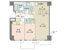 【東京都/三鷹市下連雀】パークホームズ三鷹ザレジデンス 間取り図