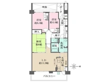 【大阪府/大阪市城東区関目】プライムコート関目パーク・ホームズ 間取り図