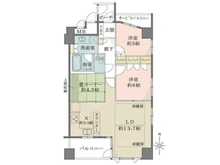 【大阪府/大阪市中央区安堂寺町】谷町アーバンライフ 間取り図