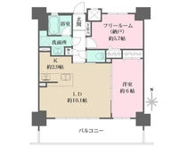 【大阪府/大阪市北区中崎西】梅田レジデンスフィオナ 間取り図