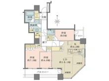 【大阪府/大阪市中央区瓦町】クレヴィアタワー大阪本町 間取り図