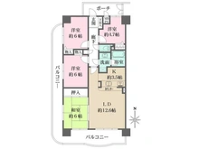 【大阪府/大阪市都島区友渕町】ファミール都島パークサイド 間取り図