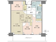 【大阪府/大阪市北区大淀南】グランドメゾン新梅田タワーTHE CLUB RESIDENCE 間取り図