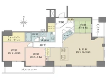 【大阪府/大阪市中央区内久宝寺町】ディーグランセ上町台ハイレジデンス 間取り図