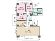 【東京都/大田区下丸子】パークハウス多摩川南壱番館 間取り図