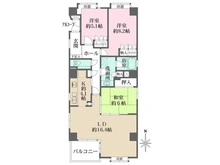 【東京都/大田区多摩川】コスモ多摩川ラ・ミューゼ 間取り図