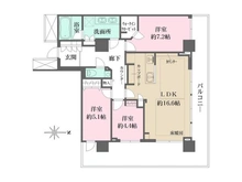 【東京都/大田区下丸子】ザ・リバープレイスウエストタワー 間取り図
