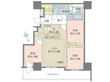 【東京都/江戸川区南小岩】プラウドタワー小岩フロント 間取り図