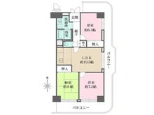 【大阪府/豊中市寺内】日商岩井緑地公園マンション 間取り図