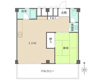【大阪府/大阪市淀川区西中島】ローズコーポ新大阪第1 間取り図