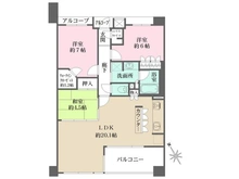 【兵庫県/西宮市若草町】ザ・パークハウス甲子園若草町 間取り図