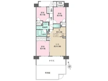 【神奈川県/川崎市中原区中丸子】コスモシティ武蔵小杉 間取り図