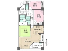 【神奈川県/川崎市中原区小杉御殿町】藤和シティホームズ武蔵小杉御殿町 間取り図