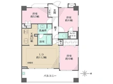 【神奈川県/川崎市中原区小杉御殿町】藤和シティホームズ武蔵小杉御殿町 間取り図