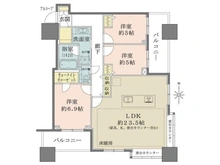 【神奈川県/川崎市中原区小杉町】エクラスタワー武蔵小杉 間取り図