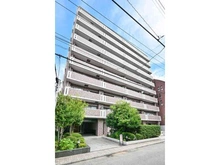 【神奈川県/川崎市中原区丸子通】クレッセント新丸子III 外観：1998年7月築、地上10階建のマンション。対象住戸は9階部分、南向き住戸。