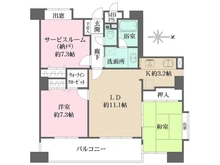 【神奈川県/川崎市中原区今井西町】ライオンズマンション武蔵小杉第3 間取り図