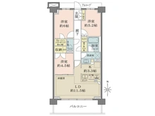 【東京都/国分寺市東恋ヶ窪】ザ・パークハウス国分寺四季の森 間取り図