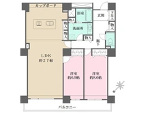 【兵庫県/神戸市東灘区向洋町中】RICウエストコート3番街1番館 間取り図