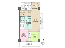 【兵庫県/神戸市東灘区向洋町中】RICイーストコート11番街 4番館 間取り図