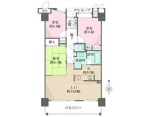 【兵庫県/神戸市東灘区魚崎西町】モンセーヌ住吉川公園2番館 間取り図