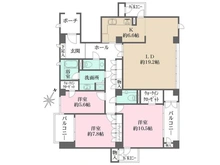【兵庫県/芦屋市翠ケ丘町】フローラ芦屋フラット 間取り図